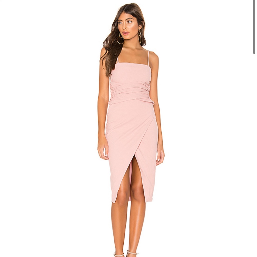 Privacy Please Rhoda Midi Dress in Mauce